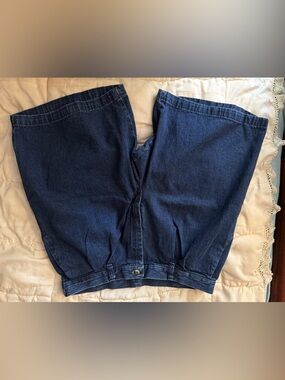 Wrangler Dark Indigo Denim Jeans with Brown Leather Tag